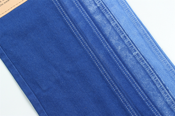 Berkilau Dan Unik Warna Biru Kain Denim kaku 100% Katun Lebar 180cm