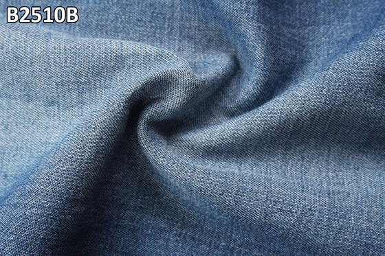 Kaos Kain Denim 5oz Soft Hand Feel Kualitas Baik Ketahanan 100% Katun