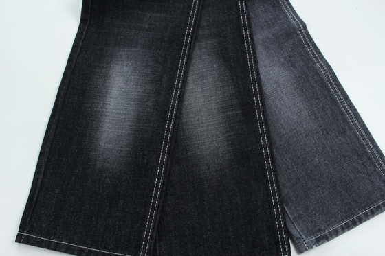 100% Cotton Crosshatch Slub Denim Fabric kaku untuk gaya fashion 13oz Hitam Warna Hot Sell To India Market