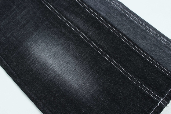 100% Cotton Crosshatch Slub Denim Fabric kaku untuk gaya fashion 13oz Hitam Warna Hot Sell To India Market