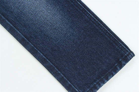 Kain Denim Warna Biru Ketahanan 100% Katun Daun Daur Ulang Untuk Pekerja Jean Kain