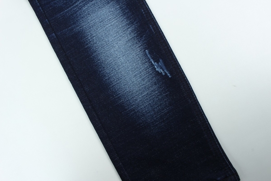 Grosir 13,3 oz biru gelap TR tenunan slub celana denim kain