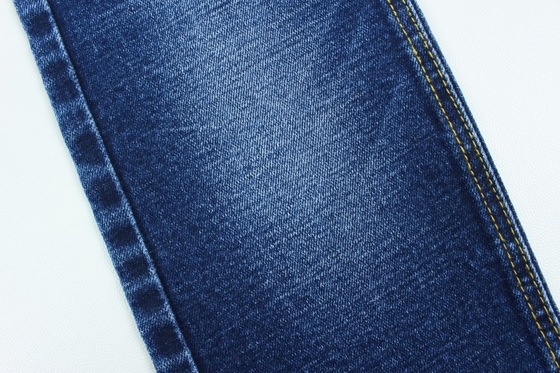 Grosir 13,3 oz biru gelap TR tenunan slub celana denim kain