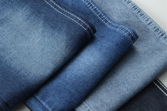 Tren Mode Daur Ulang Baja Kain Denim 100% Daur Ulang Baja 7 OZ Ramah Lingkungan