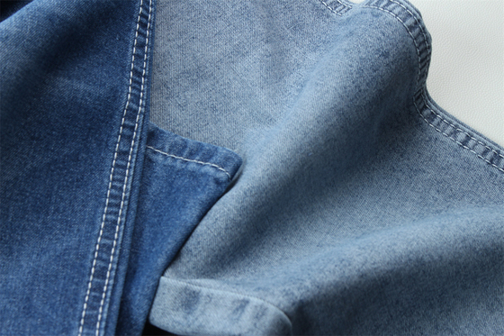 Tren Mode Daur Ulang Baja Kain Denim 100% Daur Ulang Baja 7 OZ Ramah Lingkungan
