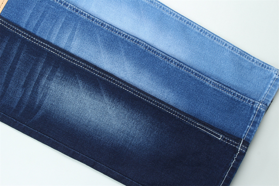 10.5 Oz Super Stretch Kain Denim Untuk Wanita Musim Panas Jeans Katun Polyester Rayon Spandex Dengan Warp Slub High Stretch