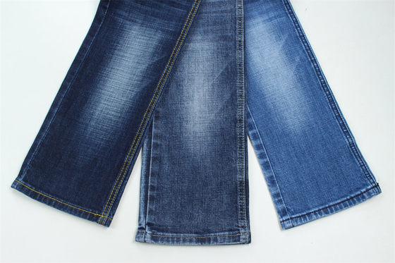 10.8 Satu kali kualitas tertinggi Crosshatch Slub Stretch Kain Denim Untuk Pria Jeans