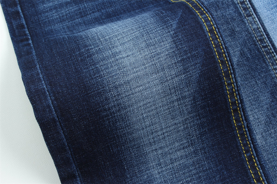 10.8 Satu kali kualitas tertinggi Crosshatch Slub Stretch Kain Denim Untuk Pria Jeans