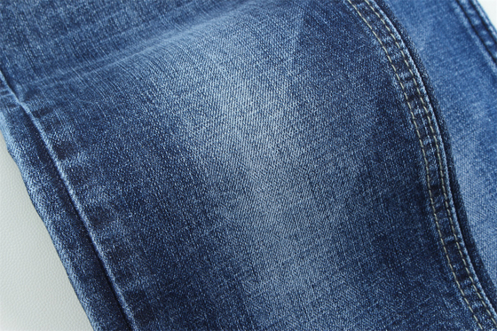 10.8 Satu kali kualitas tertinggi Crosshatch Slub Stretch Kain Denim Untuk Pria Jeans