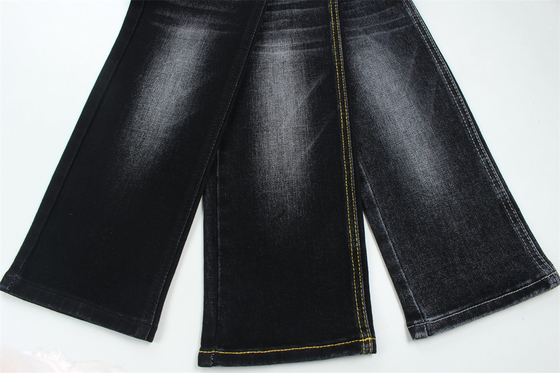 Hitam Hitam Baju Polyester Rayon Spandex Kain Denim Untuk Jeans