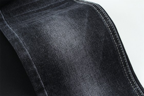 Hitam Hitam Baju Polyester Rayon Spandex Kain Denim Untuk Jeans