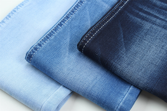 10 Once Dobby Cotton Polyester Spandex Stretchy Jacquard Kain Denim Untuk Jeans