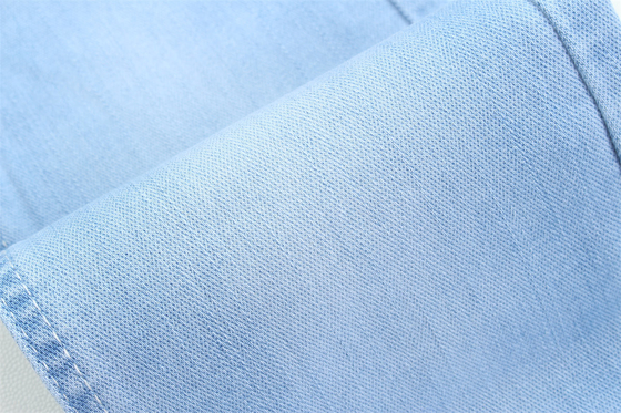 10 Once Dobby Cotton Polyester Spandex Stretchy Jacquard Kain Denim Untuk Jeans