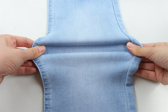 10 Once Dobby Cotton Polyester Spandex Stretchy Jacquard Kain Denim Untuk Jeans