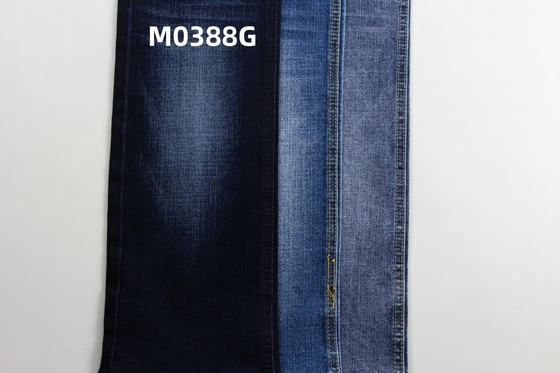 11.5 Oz Biru Hitam Dan Crosshatch Slub Woven Denim Jeans Kain Normal Finishing