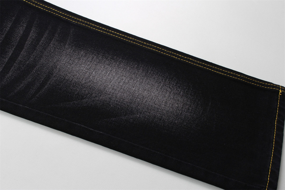 190cm 12oz Hitam Hitam Katun Polyester kaku Kain Denim Untuk jins