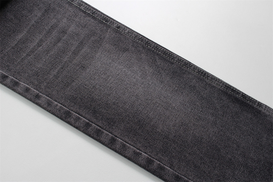 190cm 12oz Hitam Hitam Katun Polyester kaku Kain Denim Untuk jins