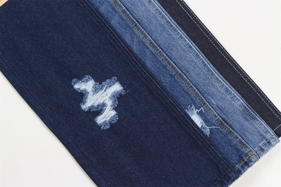 190cm Indigo Biru Katun Polyester Tekat Kain Denim Untuk Jeans