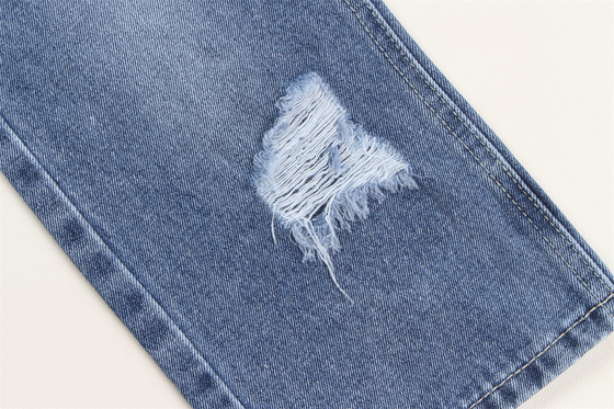 190cm Indigo Biru Katun Polyester Tekat Kain Denim Untuk Jeans