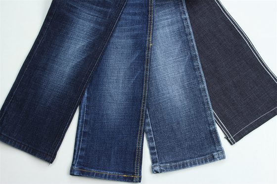 11.5 Sekali Kurang dari 2 Dolar Crosshatch Slub Stretch Kain Denim Untuk Jeans