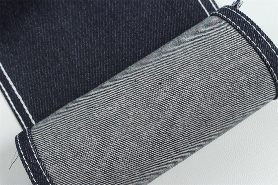 Kurang dari 2 dolar 12 ons 190cm Indigo Katun Polyester Tekat Kain Denim Untuk Jeans