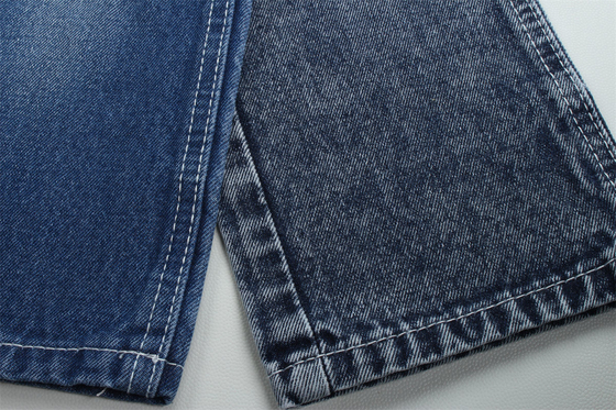 Kurang dari 2 dolar 12 ons 190cm Indigo Katun Polyester Tekat Kain Denim Untuk Jeans