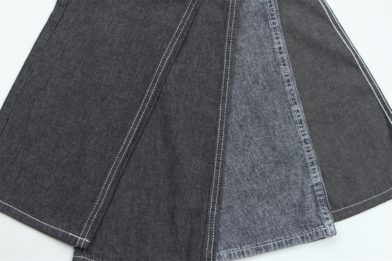 5 ons 100% kapas Hitam Warna kaku Jeans Denim Kain Untuk Kaos