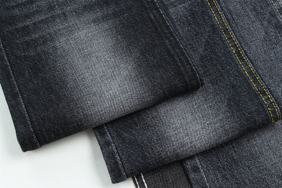 100% Baju 12 Satu kali Perawan Baju Karat Kain Denim Untuk Jeans Hitam Hitam