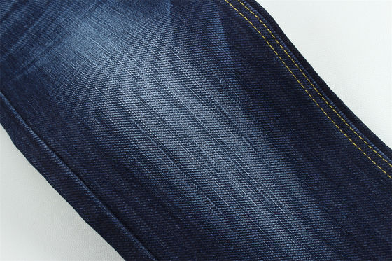 Kain denim khusus tenun dengan warp Slub Berat untuk pria Jeans Polyester kapas Spandex Kain denim