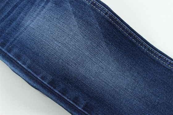 Kain denim khusus tenun dengan warp Slub Berat untuk pria Jeans Polyester kapas Spandex Kain denim