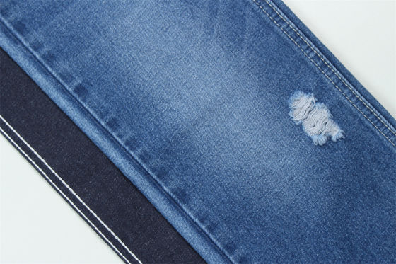10oz Kain Denim kaku 100%C Untuk Brand Style Jeans Boyfriend Style Soft Handfeel Super Dark Blue Warna