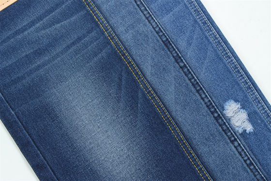 10oz Kain Denim kaku 100%C Untuk Brand Style Jeans Boyfriend Style Soft Handfeel Super Dark Blue Warna