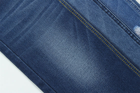 10oz Kain Denim kaku 100%C Untuk Brand Style Jeans Boyfriend Style Soft Handfeel Super Dark Blue Warna