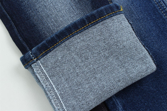 10oz khusus tenun kain denim dengan warp Slub berat untuk pria Jeans katun poliester spandex kain denim pabrik Cina