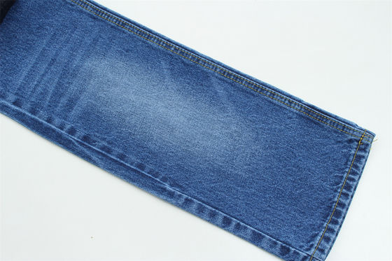 Kain Denim Kaku 12.5oz Warp Slub Untuk Jeans Merek 100% Katun Biru Tua Super