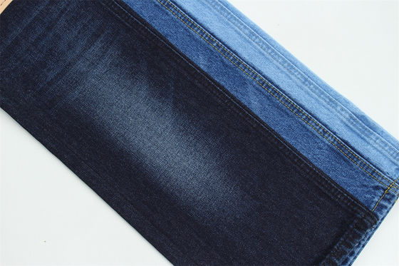 Kain Denim Kaku 12.5oz Warp Slub Untuk Jeans Merek 100% Katun Biru Tua Super