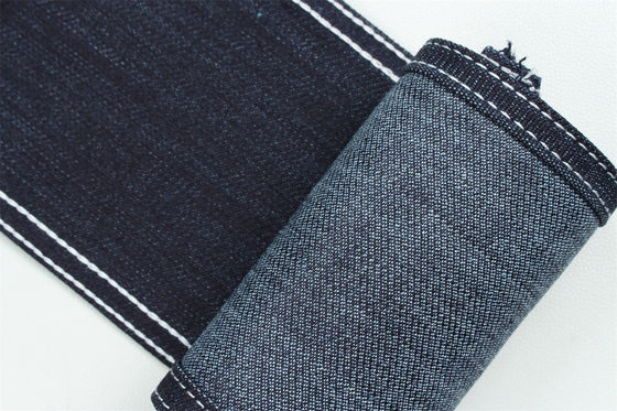 Sanforizing khusus tenunan katun poliester spandex Slub Stretch Kain Denim