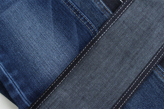 Sanforizing khusus tenunan katun poliester spandex Slub Stretch Kain Denim