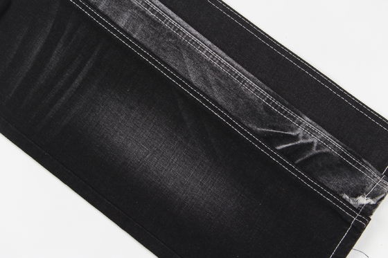 Kain Denim Slub Stretch Hitam Gelap Kualitas Unggul Untuk Jeans