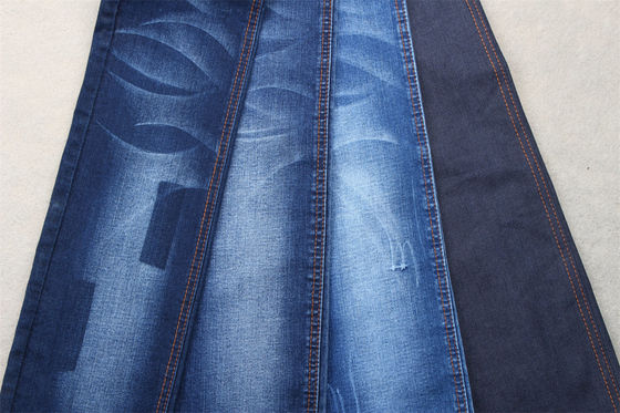 Dark Blue Full Lycra Slub Denim Fabric Untuk Anak-anak dan Wanita Jeans