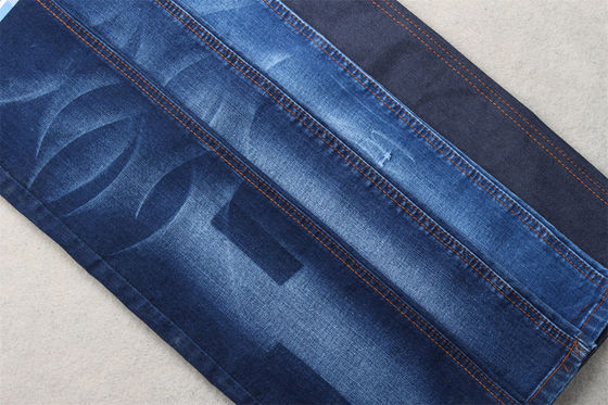 Dark Blue Full Lycra Slub Denim Fabric Untuk Anak-anak dan Wanita Jeans