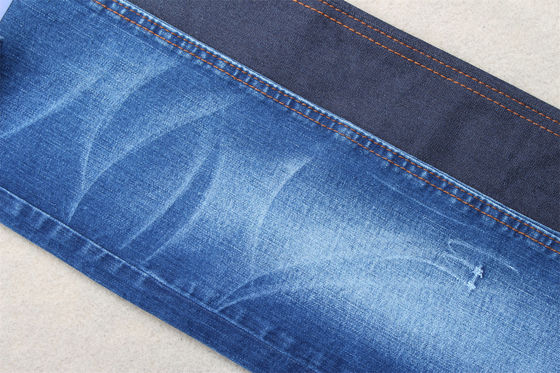 Dark Blue Full Lycra Slub Denim Fabric Untuk Anak-anak dan Wanita Jeans