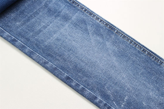 Dark Blue Stock Full Lycra Denim Fabric untuk Lady Jeans Menggunakan Rok