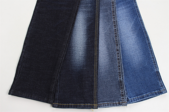 Kain Denim Super High Stretch Crosshatch Slub Cross Slub 10 Oz Untuk Celana Jeans Pria atau Wanita Gaya Amerika Selatan