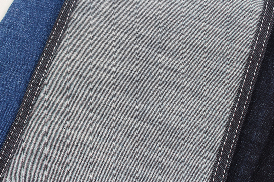 Kain Denim Super High Stretch Crosshatch Slub Cross Slub 10 Oz Untuk Celana Jeans Pria atau Wanita Gaya Amerika Selatan
