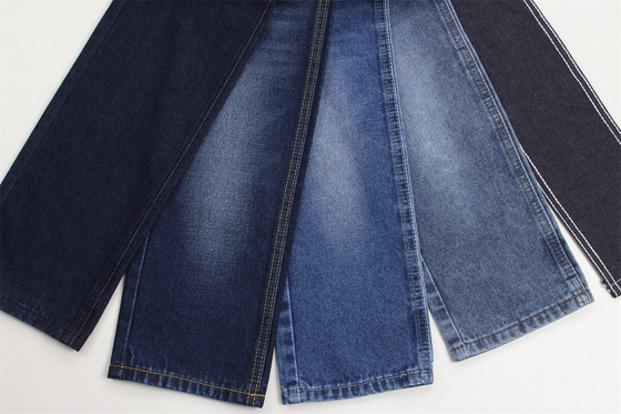 Kain Denim Super Blue 10 oz Kaku 100% Katun Untuk Gaya Jeans Gaya Boy Friend Handfeel Lembut Jeans Wanita Musim Panas Dijual
