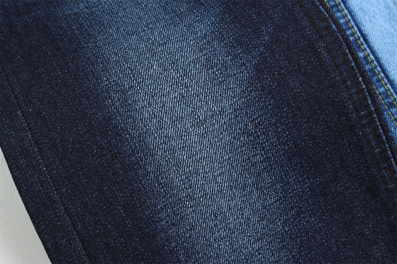 12.5oz 100% Kain katun denim untuk jeans, 424gm, Biru Hitam