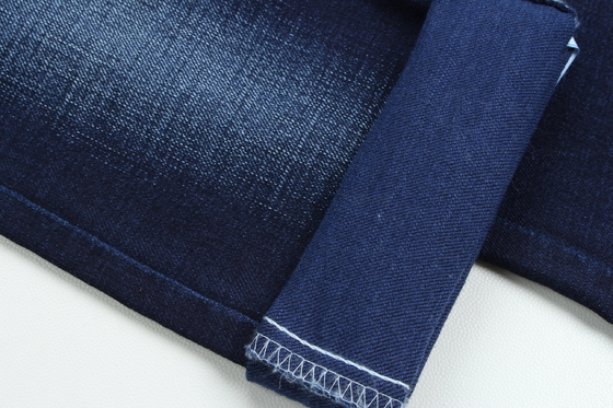 11 Oz Kain Denim Slib Crosshatch 3/1 Tenun Biru Hitam