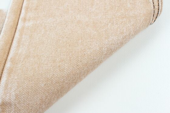 Hot Sell Khaki 100% murni Berat 13,5 oz Kapas Denim