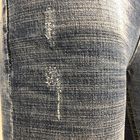 12.6oz 99% Cotton 1% Spandex Twill Slub Stretch Crosshatch Kain Denim Untuk Pria Jeans